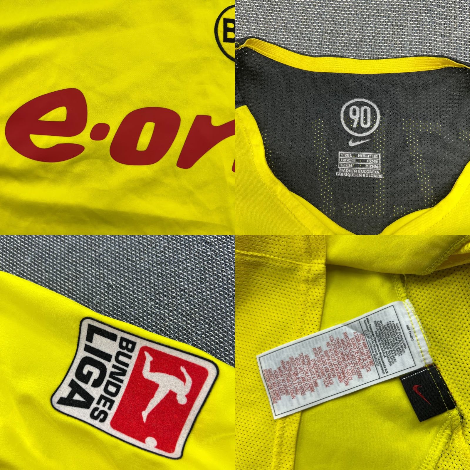 Nike Nike Borussia Dortmund 2004 2005 Home Metzelder #21 Jersey Football Mens L Yellow T-Shirt Size US L / EU 52-54 / 3 - 8 Thumbnail