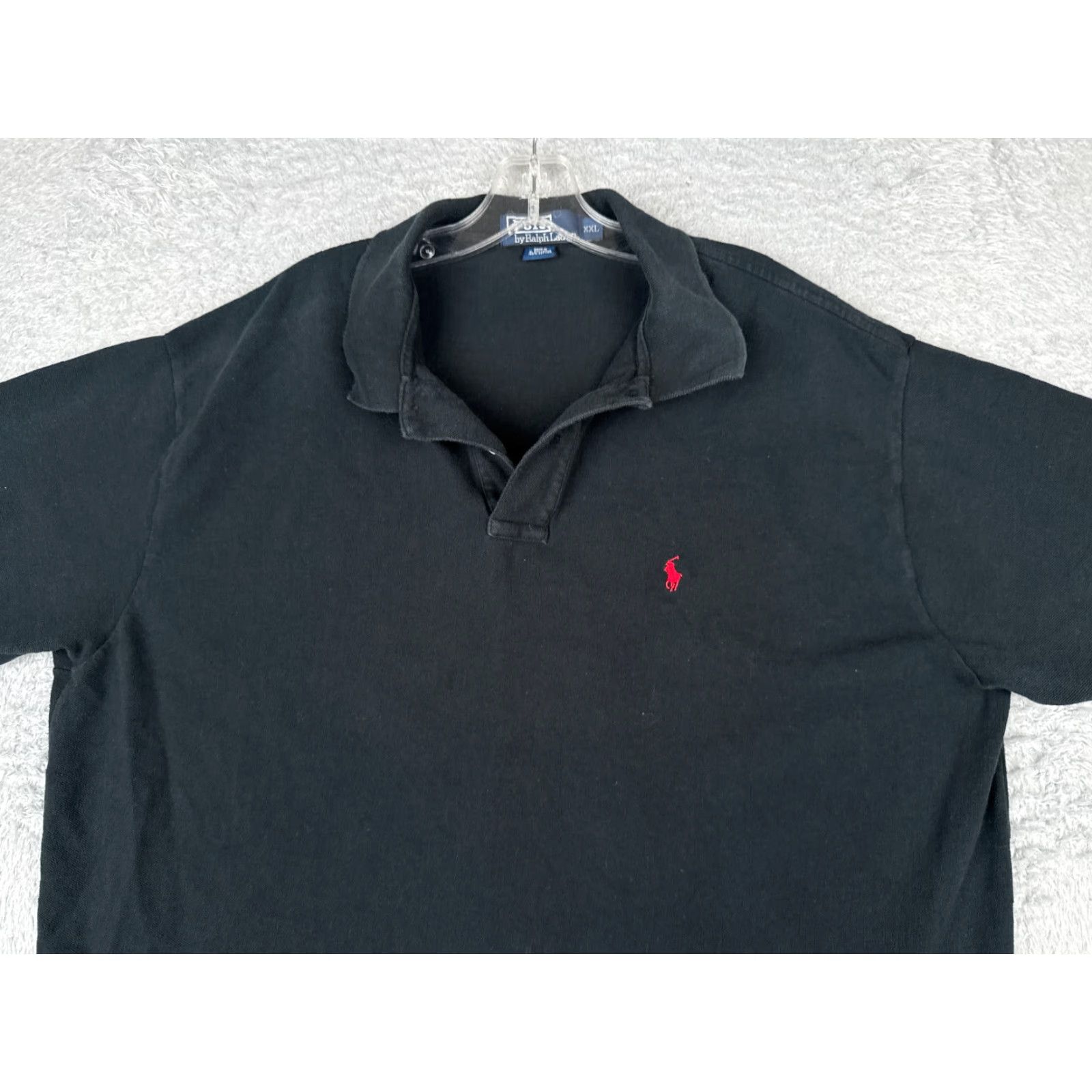 Polo Ralph Lauren VINTAGE Polo Ralph Lauren Polo Shirt Men 2XL Black 100% Cotton Jersey Logo Embroidered Shirt Size US XXL / EU 58 / 5 - 4 Thumbnail