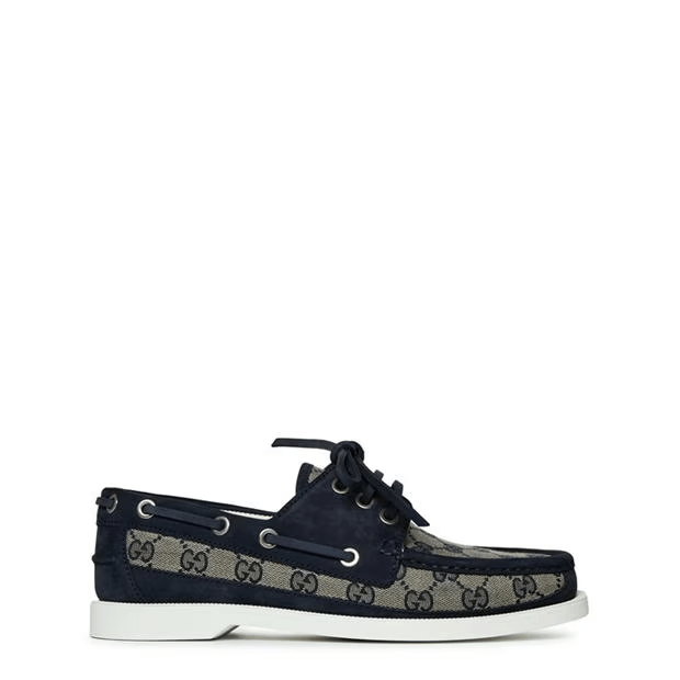 Gucci Original Gg Lace-Up Loafers Size US 11 / EU 44 - 1 Thumbnail