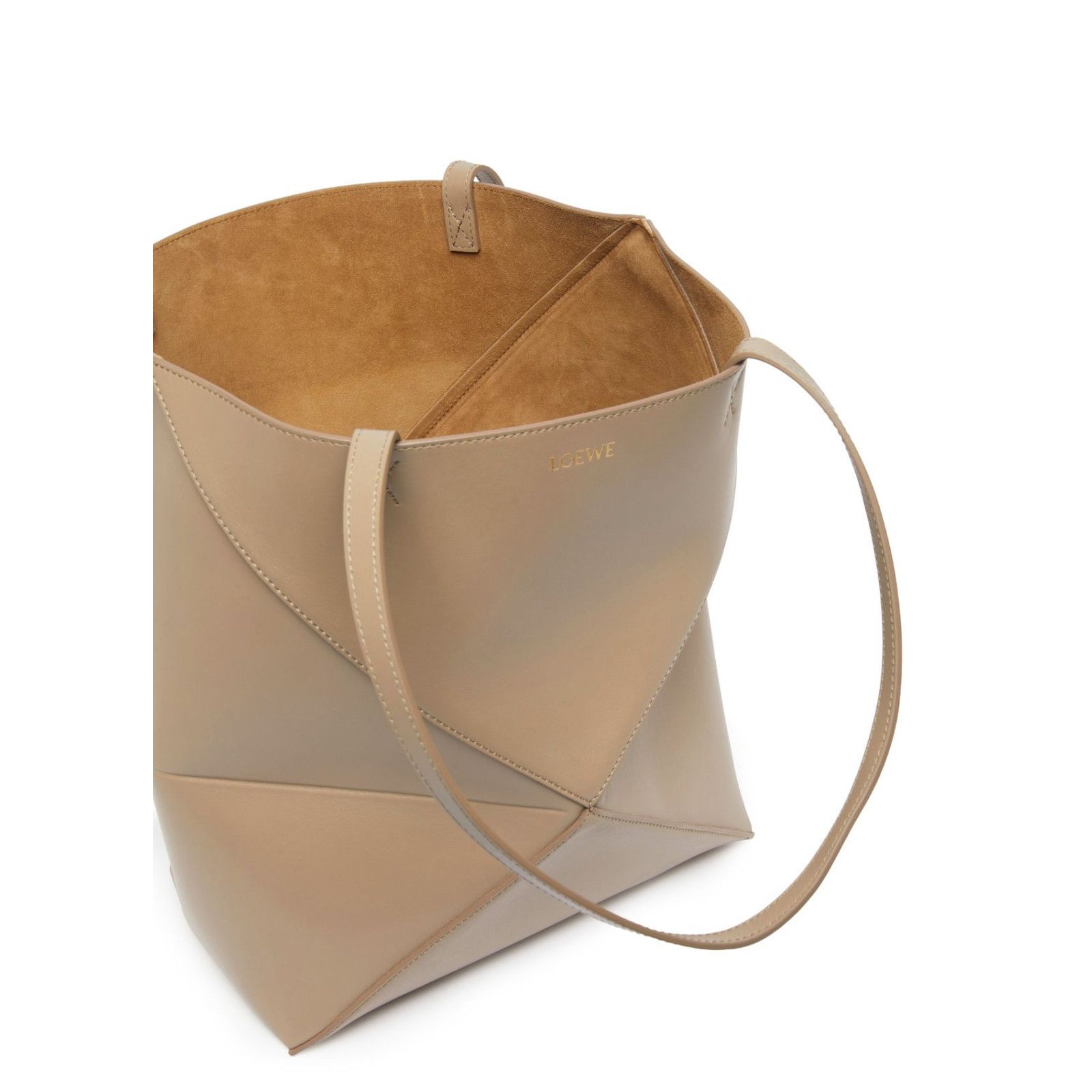 Loewe LOEWE Puzzle Fold Medium Sand Leather Tote Bag New & Authent Size ONE SIZE - 4 Thumbnail