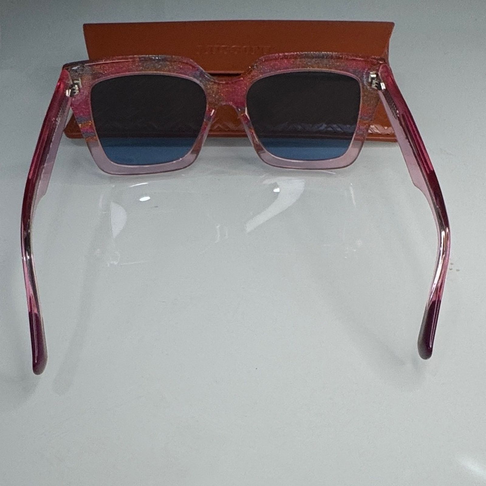 Missoni Missoni Multicolor Glitter Sunglasses with Blue Lenses Size ONE SIZE - 5 Thumbnail