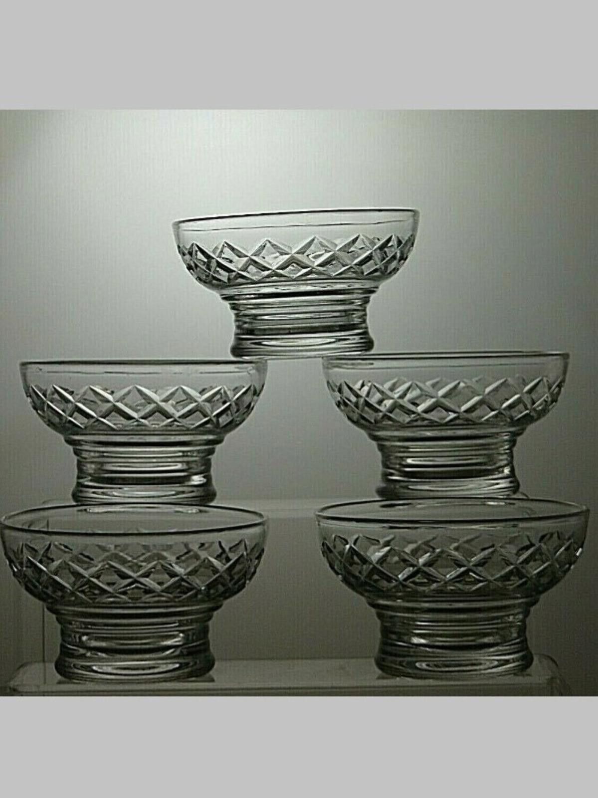 Starter Sturt Crystal Cut Glass Set Of 5 Finger Bowl 2 1/3" Size ONE SIZE - 1 Thumbnail