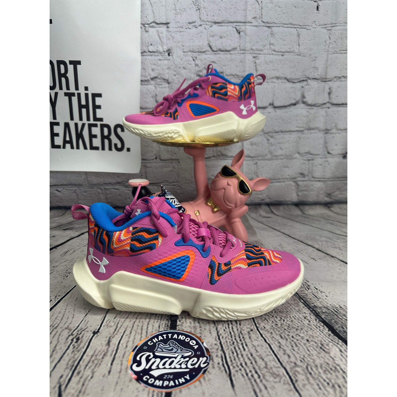 Under Armour Under Armour HOVR Havoc 5 Glow Basketball Shoes Womens 8 Size US 8 / IT 38 - 1 Thumbnail