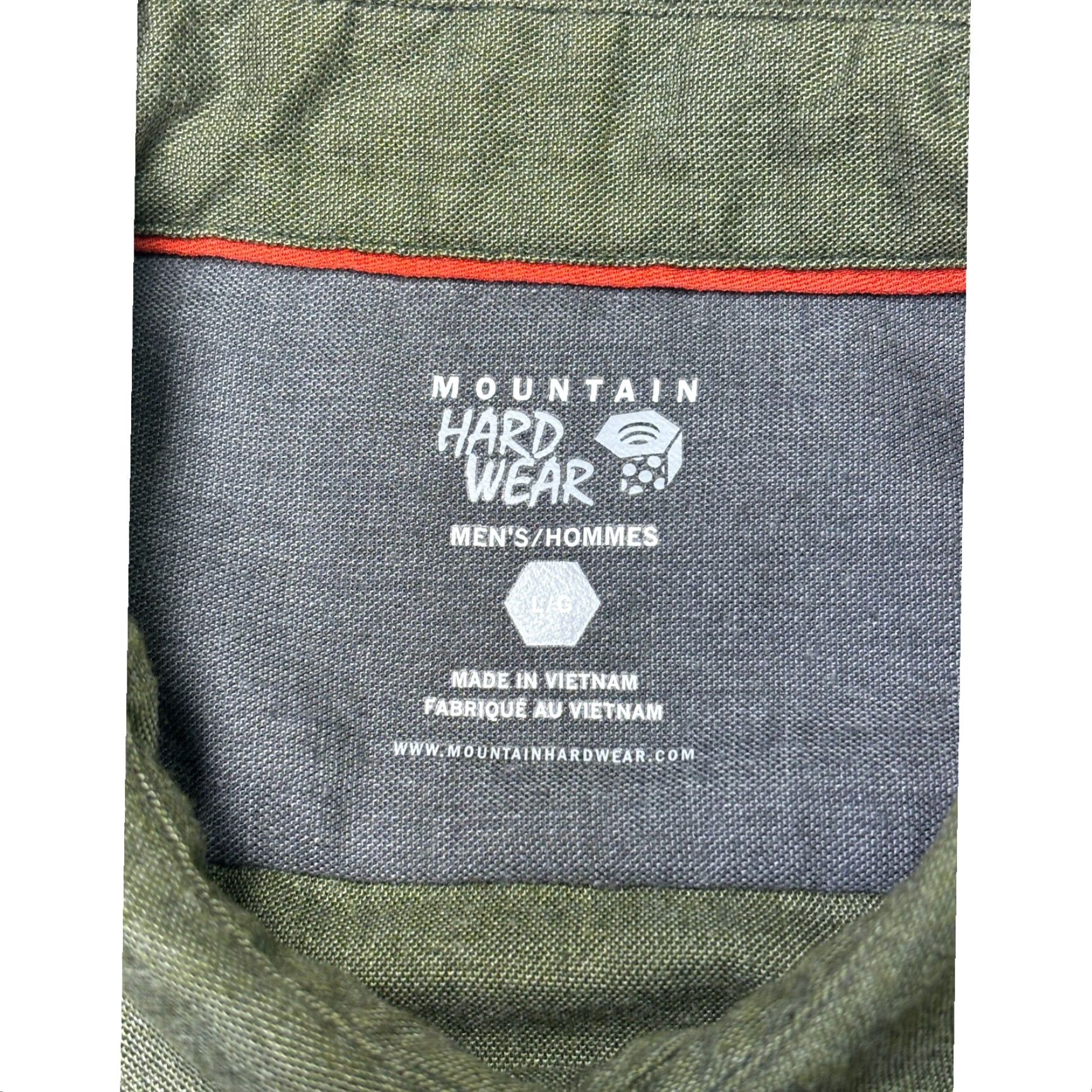 Mountain Hardwear Mountain Hardwear Mens L Olive Green Button Up Long Sleeve Utility Shirt 1050 Size US L / EU 52-54 / 3 - 4 Thumbnail