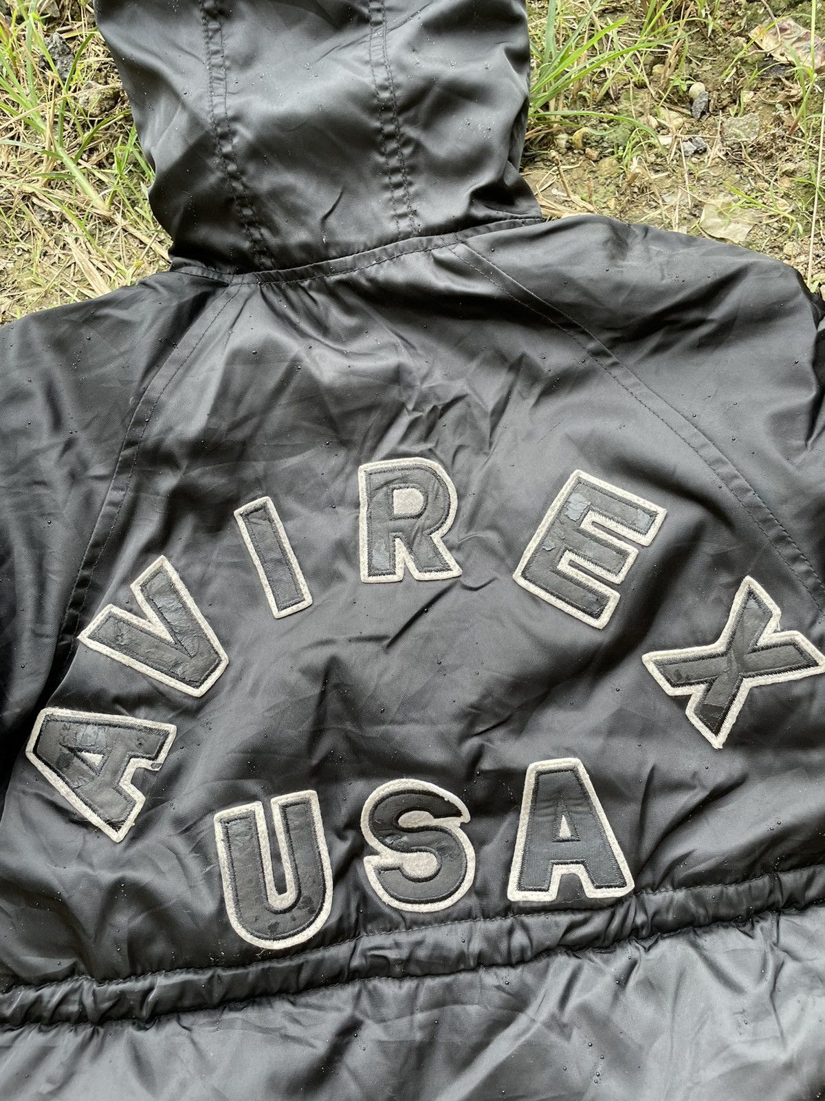 Avirex Avirex Mohair Hoodie Backhit Logo Bomber Jacket Size US S / EU 44-46 / 1 - 3 Thumbnail