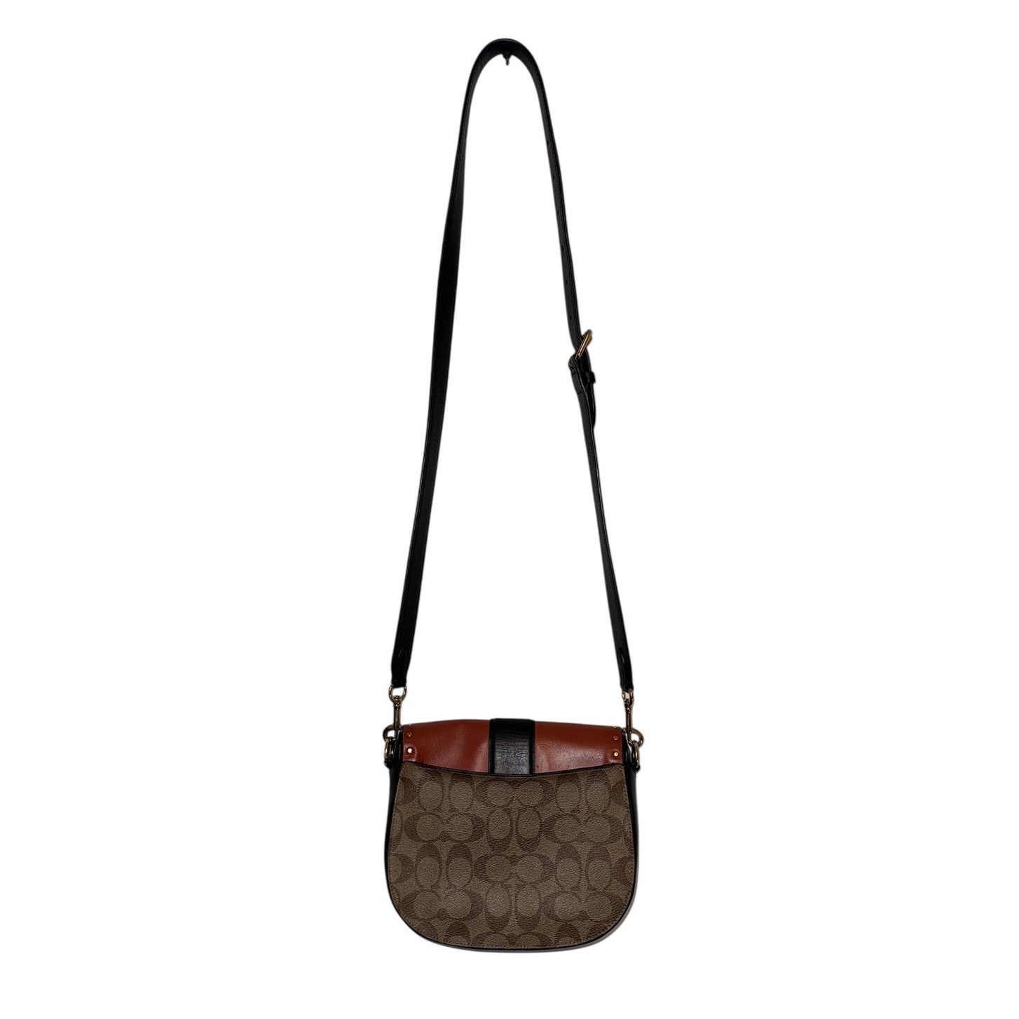 Coach Coach Georgie Saddle Bag Colorblock Crossbody Shoulder Bag Size ONE SIZE - 6 Thumbnail