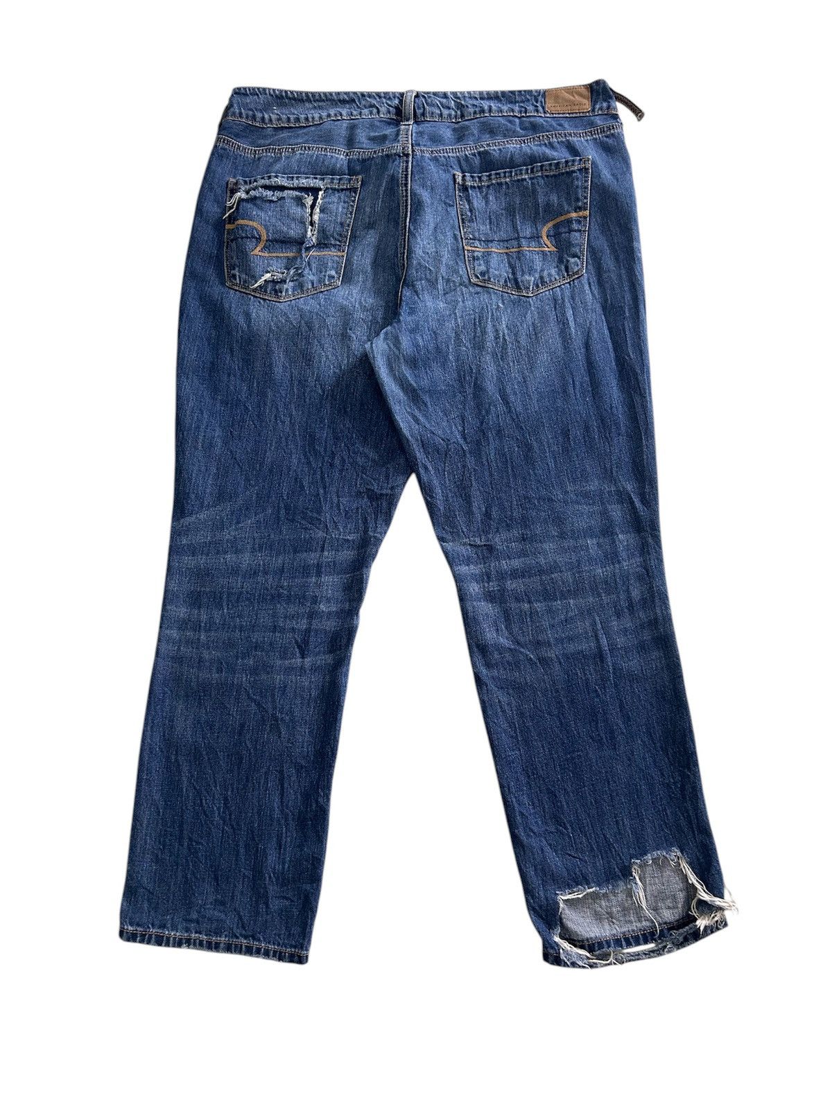 Japanese Brand × Vintage 💥Vintage Japanese Denim Ripped Jeans Size US 37 - 2 Thumbnail