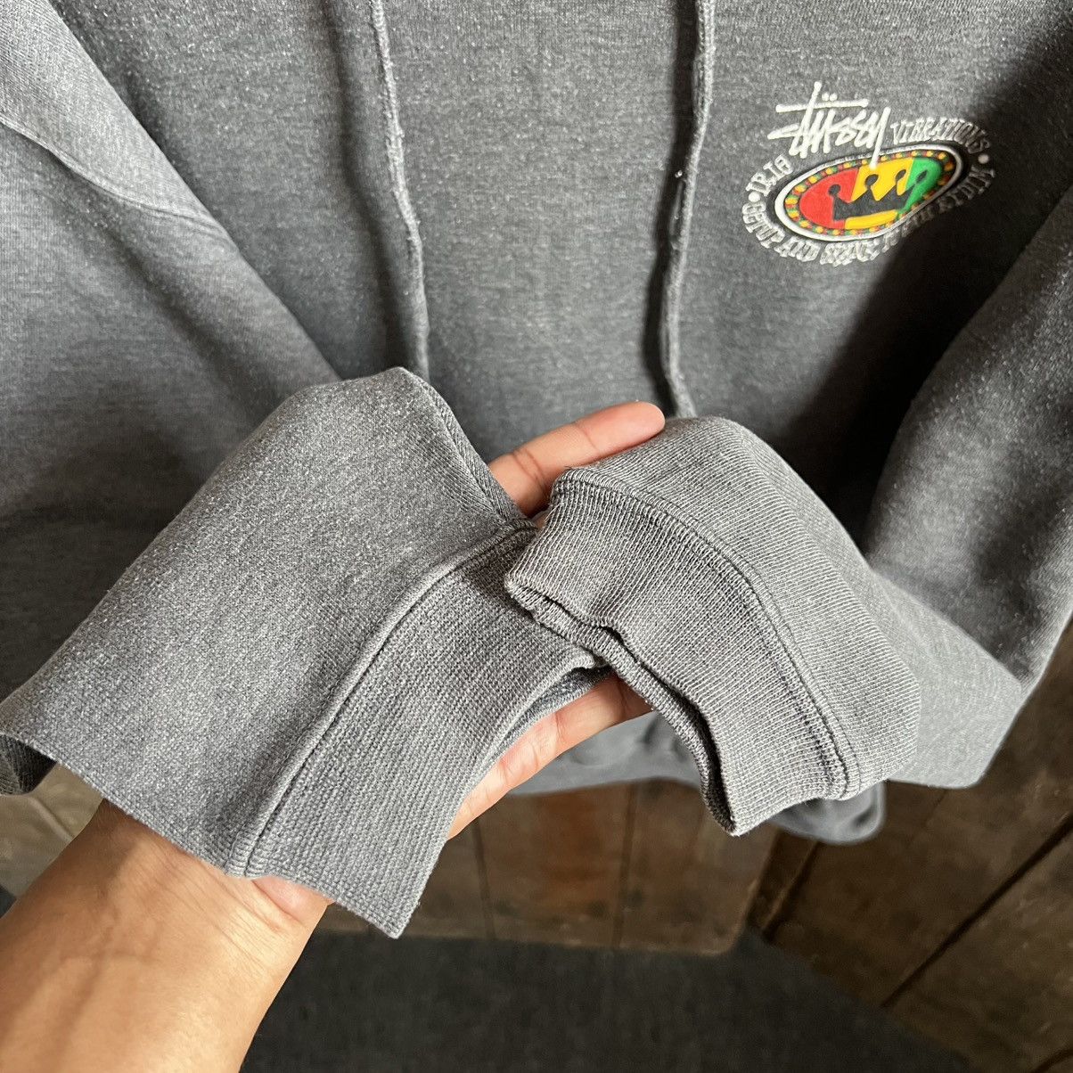 Stussy Vintage 80's Stussy Rasta Crown Big Logo Hoodie Size US M / EU 48-50 / 2 - 7 Thumbnail