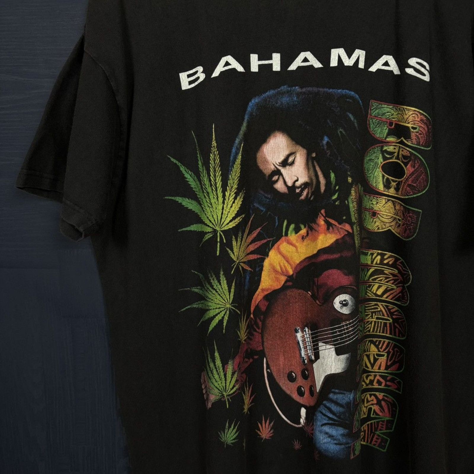 Band Tees × Vintage 🇯🇲BOB MARLEY BAHAMAS T Size US L / EU 52-54 / 3 - 2 Thumbnail