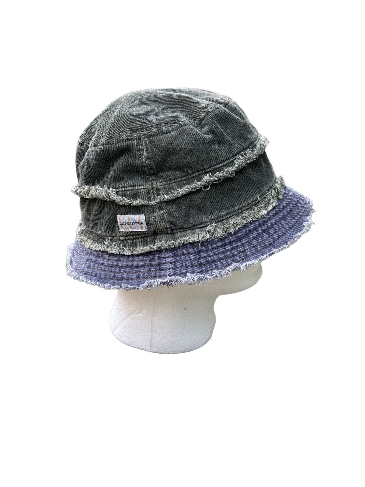 CABANE de ZUCCa Vintage Zuppadizucca Corduroy Distressed Hat Size ONE SIZE - 2 Thumbnail