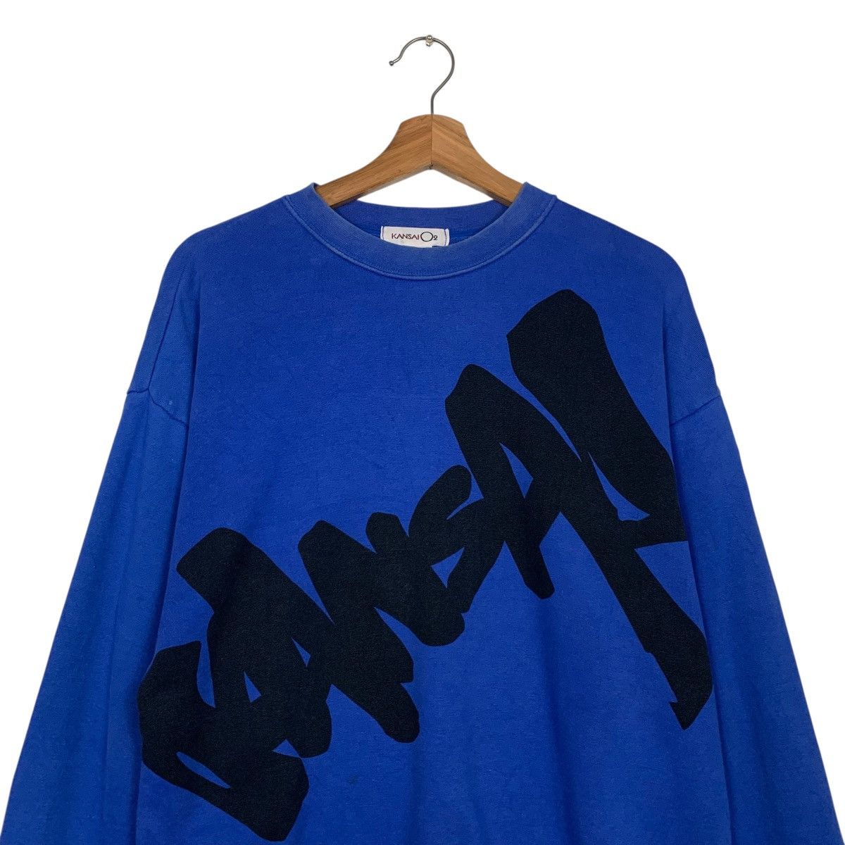 Kansai Yamamoto Vintage 90’s KANSAI Big Logo Crewneck Sweatshirt #3578-C163 Size US M / EU 48-50 / 2 - 2 Thumbnail