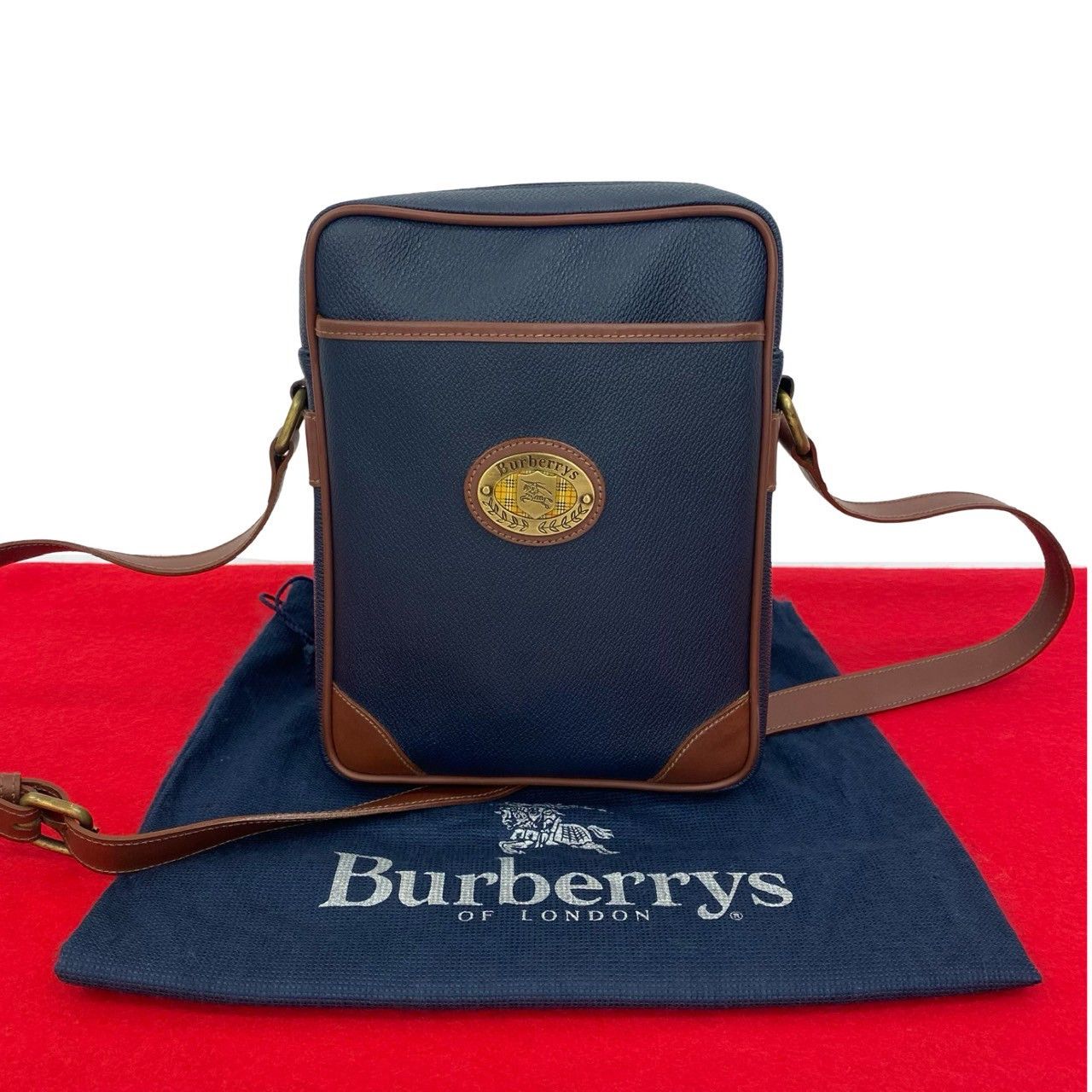 Burberry Burberry Burberrys Nova Check PVC Leather Shoulder Bag Leather Shoulder Bag DUTY FREE for USA Size ONE SIZE - 1 Thumbnail