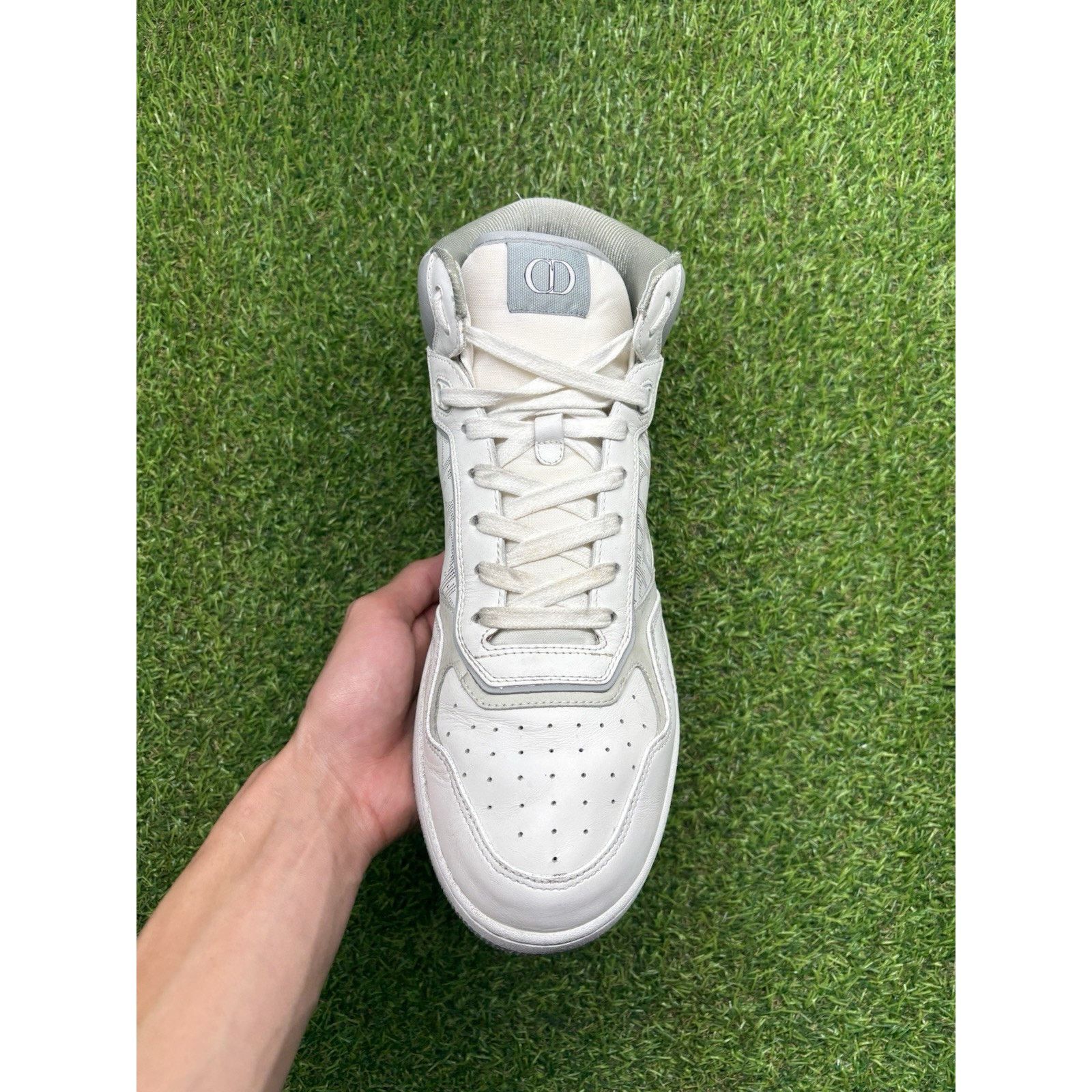 Dior Dior B27 High Top ' White ' Size US 12 / EU 45 - 12 Thumbnail