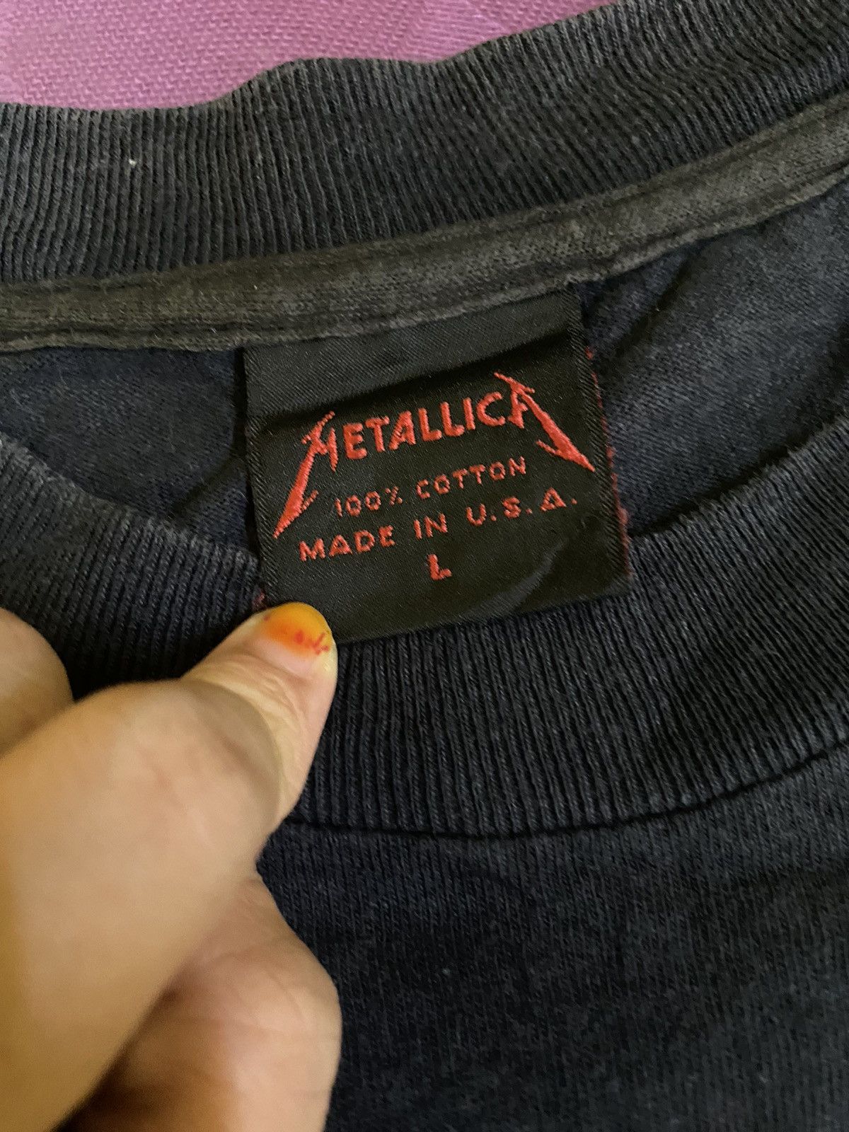 Metallica METALLICA VINTAGE BROCKUM 🔥 Size US L / EU 52-54 / 3 - 11 Thumbnail