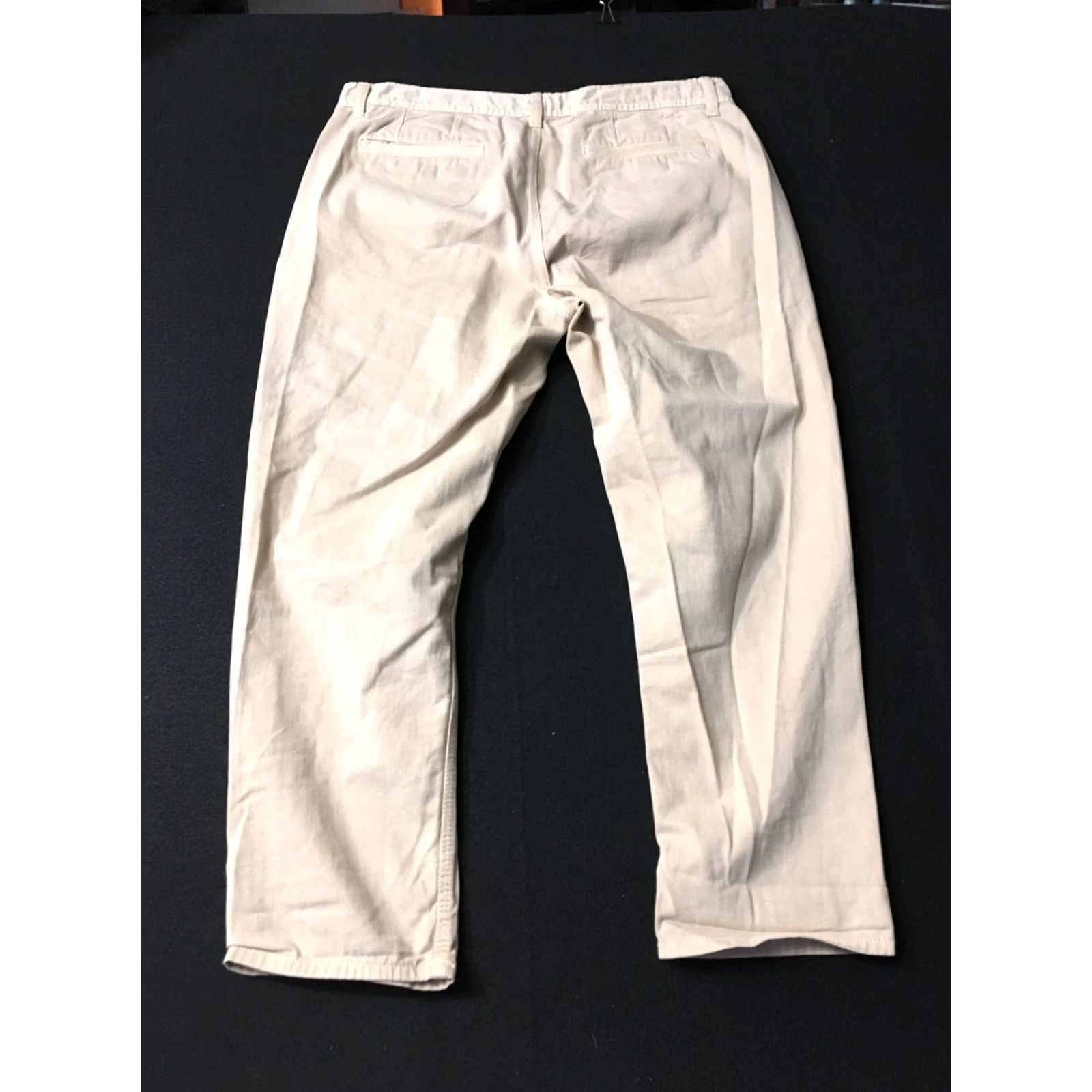 Banana Republic Banana Republic Pants Mens 34 Beige Athletic Flat Front Chino Pockets Stretch Casual Workwear Regular Inseam 27 Brushed Cotton Modal Spandex Tapered Size US 34 / EU 50 - 8 Thumbnail
