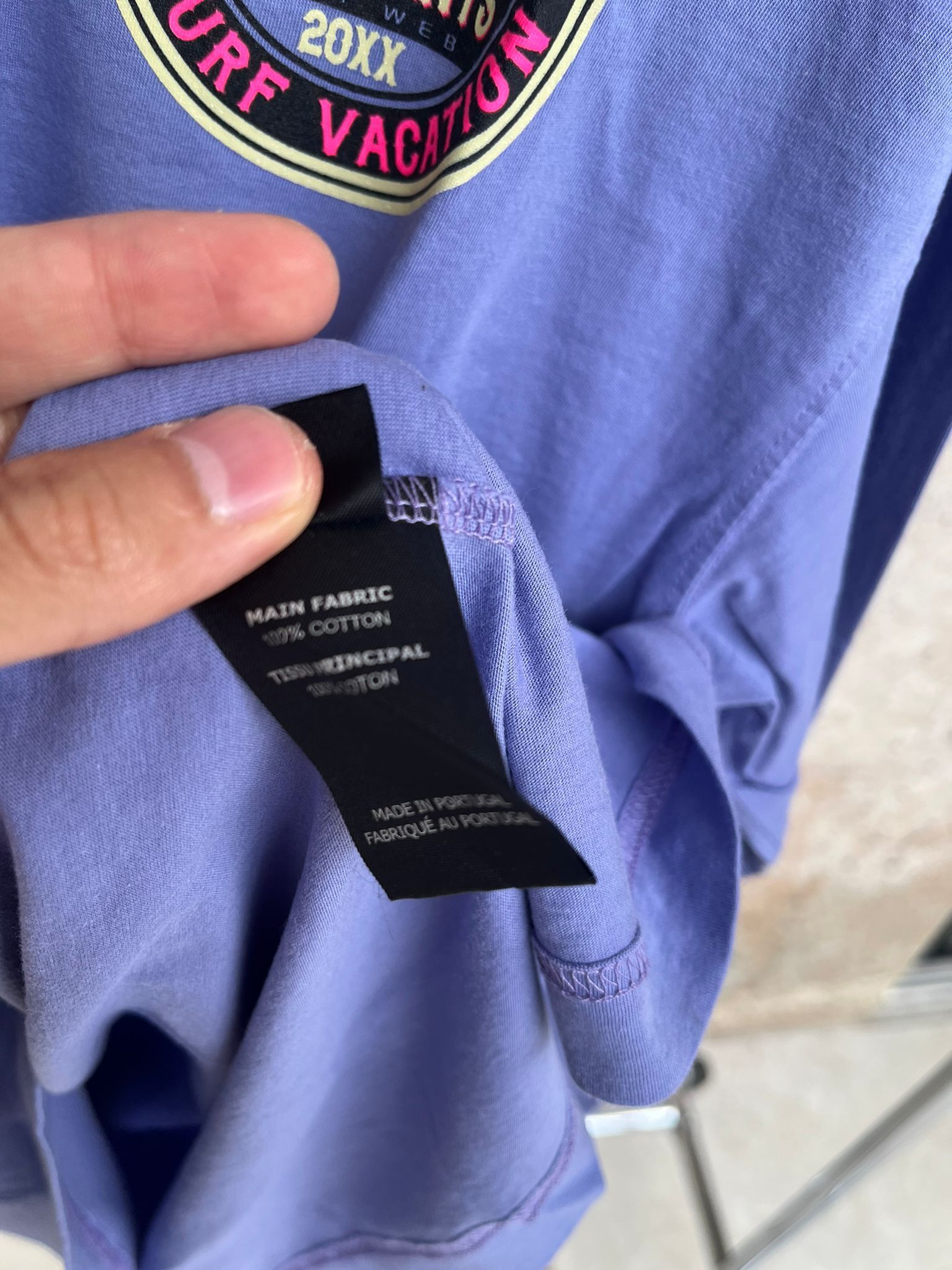 Vetements Surfer Logo T-Shirt LS in Violet Size US M / EU 48-50 / 2 - 18 Thumbnail