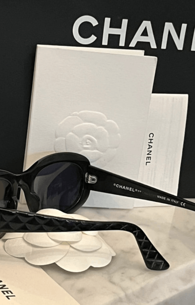 Chanel × Vintage CHANEL Sunglasses Rimless Rhinestone 4017 Shields RI832 Size ONE SIZE - 5 Thumbnail