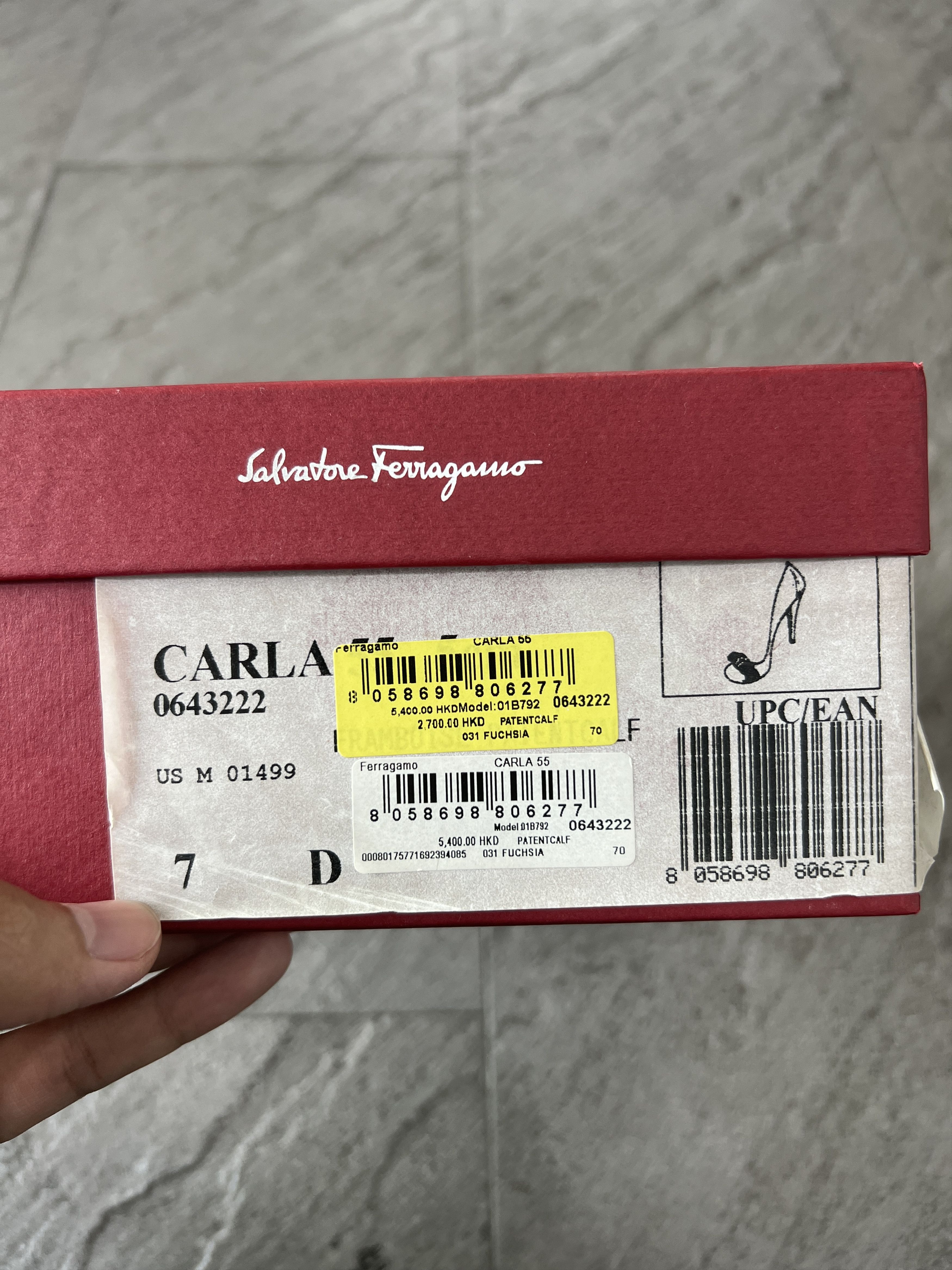 Salvatore Ferragamo Ferragamo Vara Patent Fuchsia Heels Size 7D Size US 7 / IT 37 - 14 Thumbnail