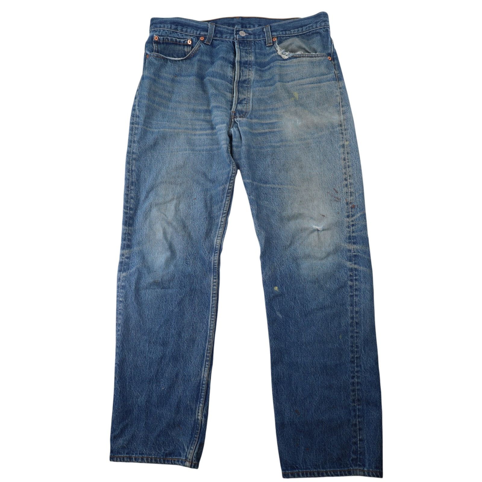 Levi's × Vintage Vintage Distressed Levis 501xx USA Made Denim Jeans Size US 38 / EU 54 - 1 Thumbnail
