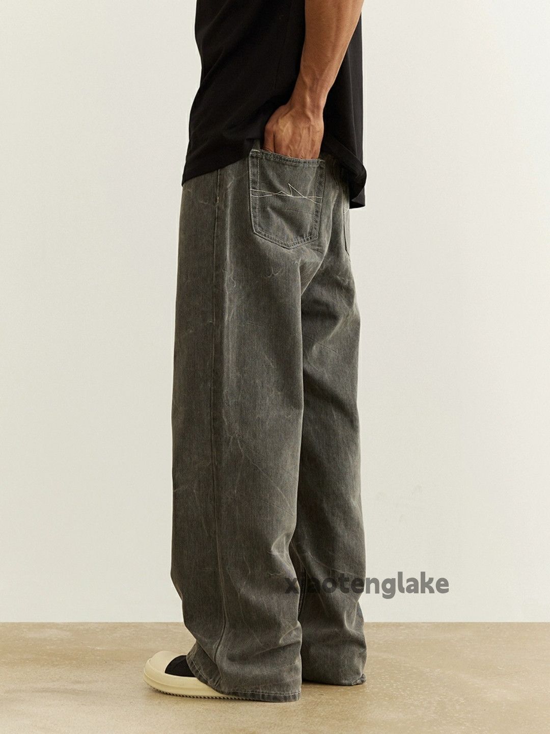 Jean × Vintage washed faded cleanfit yuppie pattern hiphop jeans Size US 32 / EU 48 - 1 Thumbnail