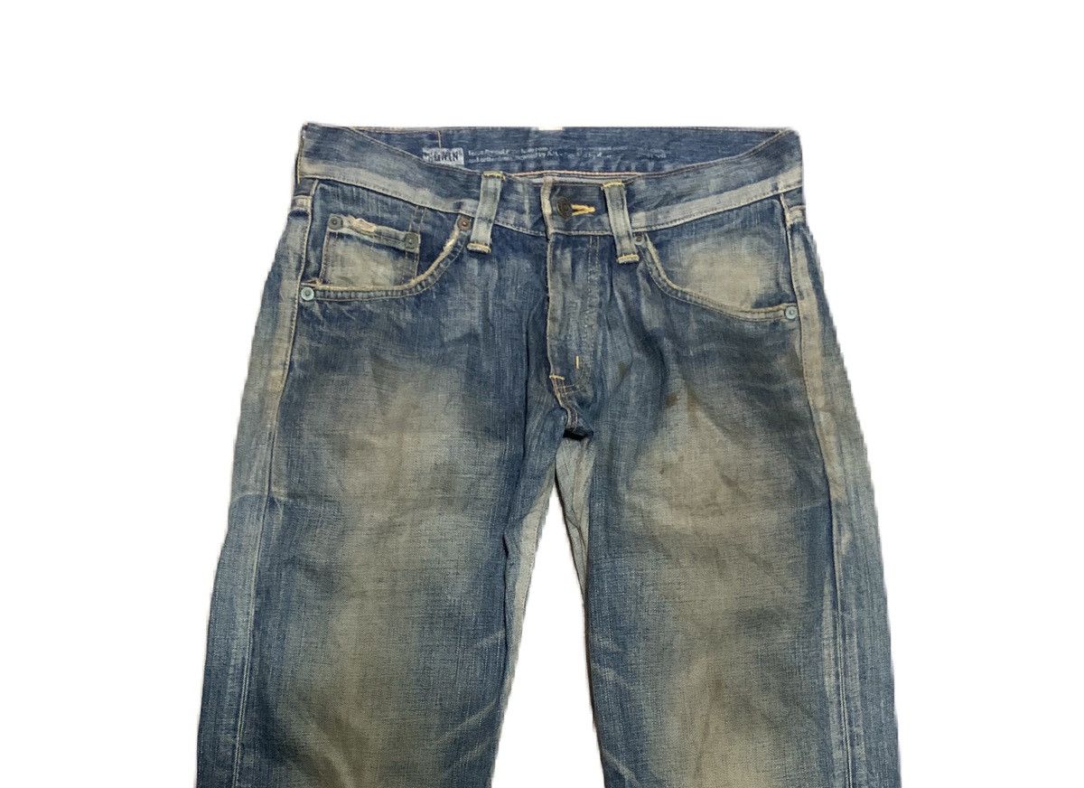Edwin Vintage Edwin 503 Straight Leg Faded Blue Jeans Size US 30 / EU 46 - 4 Thumbnail