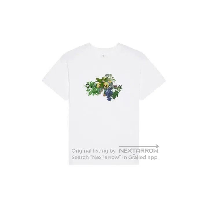 Givenchy Givenchy Men's Plant Fruit Print Short Sleeve T-Shirt. Size US XL / EU 56 / 4 - 2 Thumbnail