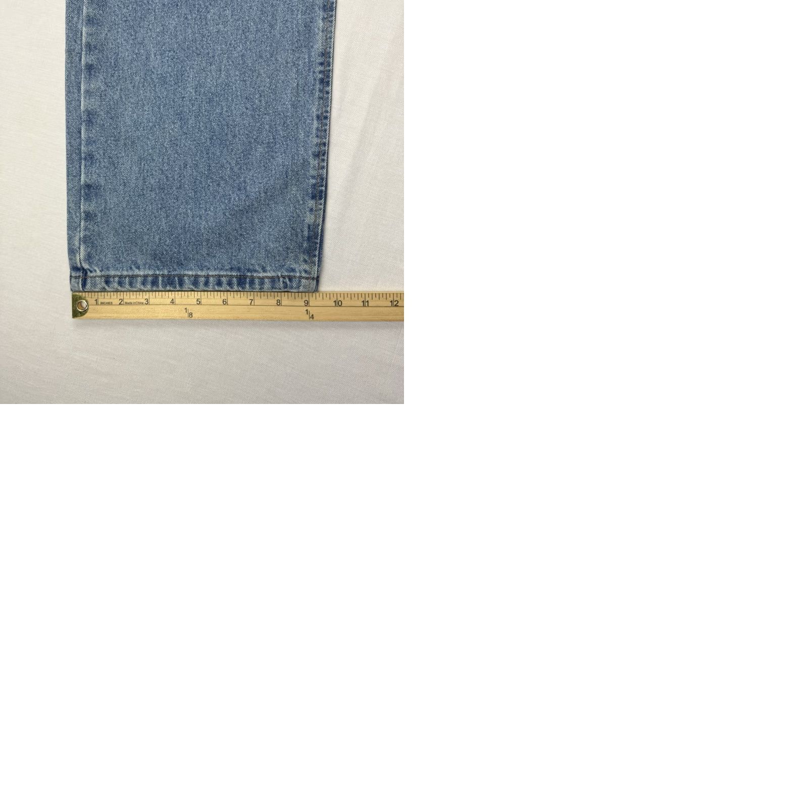 Perry Ellis VINTAGE Perry Ellis Baggy Jeans Men 36x32 Blue Punk Grunge 90s Y2K Jeans Hipster Straight Jeans Mens Size US 36 / EU 52 - 9 Thumbnail