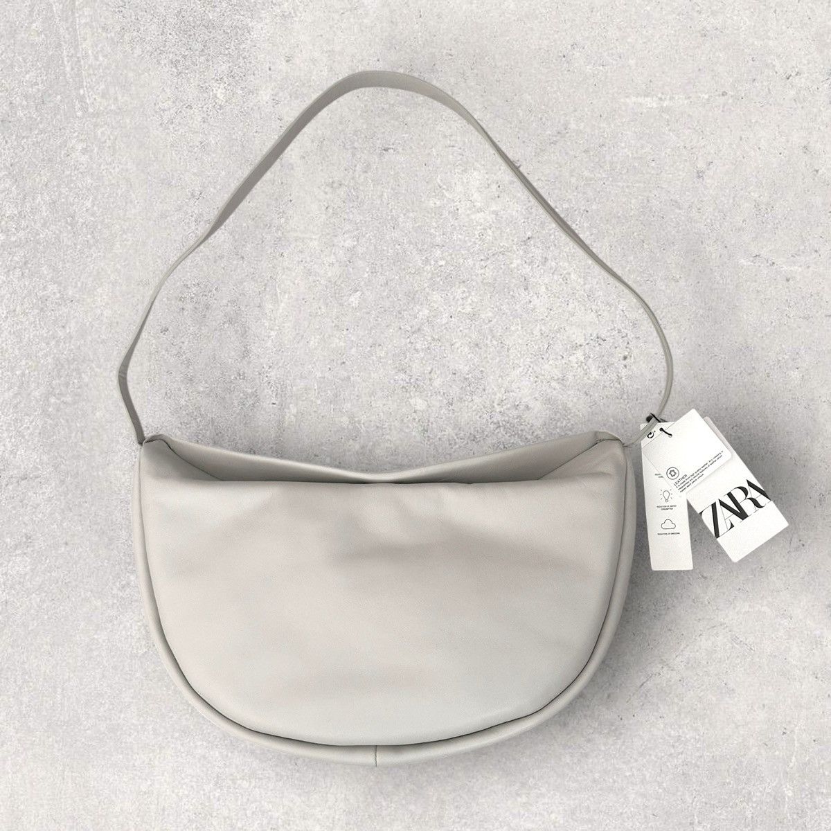 Zara Zara Limited Edition Half Moon Leather Bag Size ONE SIZE - 1 Thumbnail