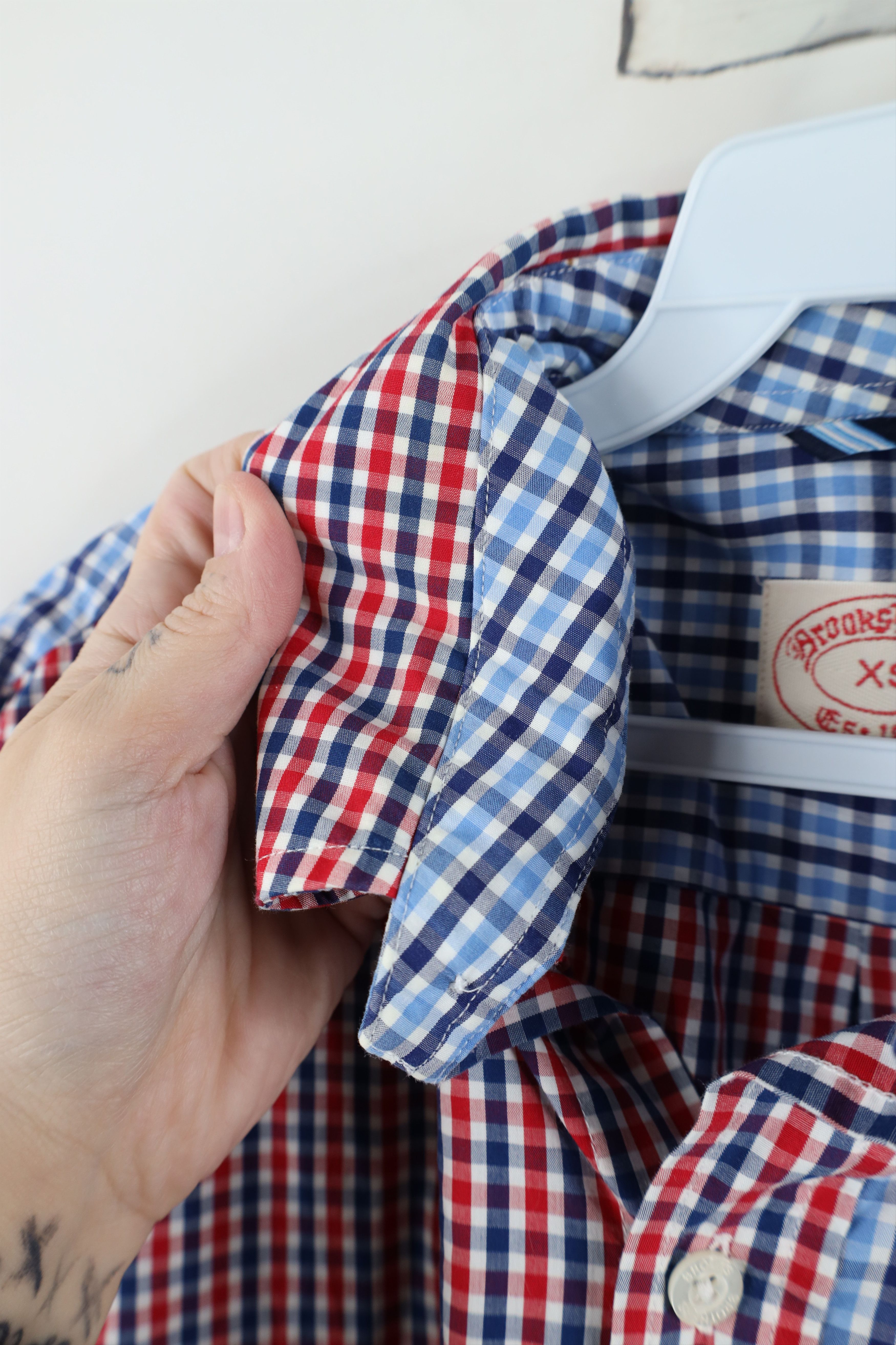 Brooks Brothers Brooks Brothers and Sew Color Block Plaid Button Down Shirt Size US XS / EU 42 / 0 - 9 Thumbnail
