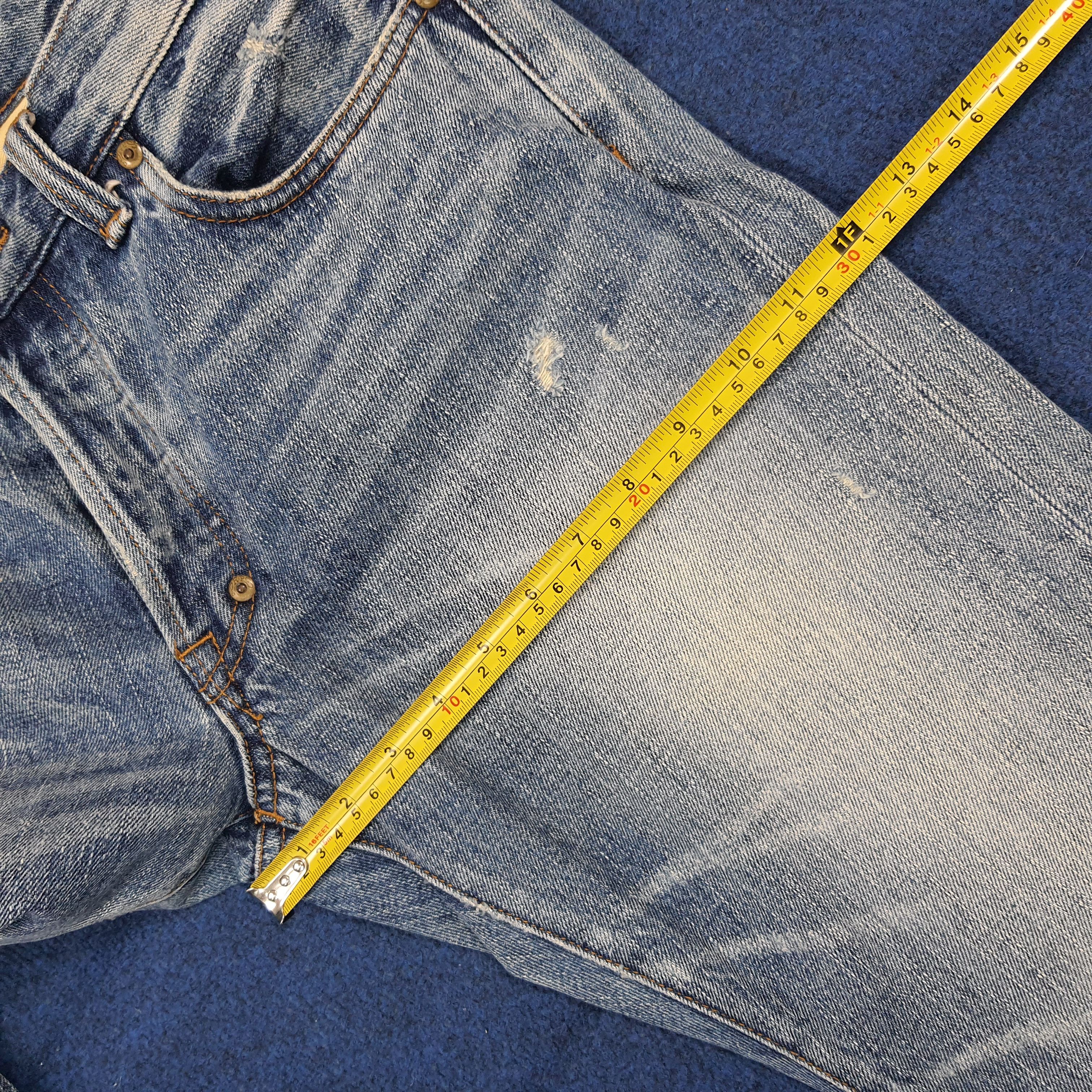 Prps Vintage PRPS Selvedge Camo Pocket Distressed Jeans C297N16 Size US 31 - 17 Thumbnail