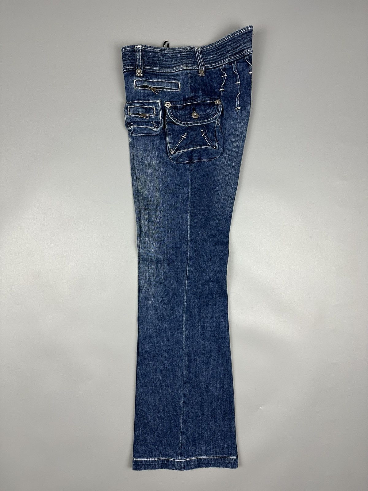 If Six Was Nine × Le Grande Bleu (L.G.B.) 🔥Flared🔥Viva Presto Multi Pocket Denim Size US 32 / EU 48 - 10 Thumbnail