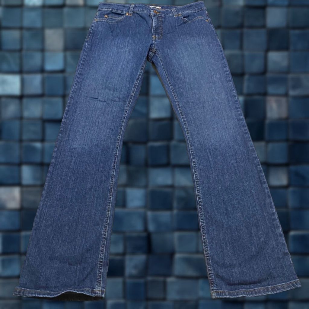 Dickies Dickies Jeans Womens 10 Blue Denim Medium Wash Bootcut Mid Rise Stretch 5-Pocket Design Casual Jeans Womens Size 32" / US 10 / IT 46 - 1 Thumbnail