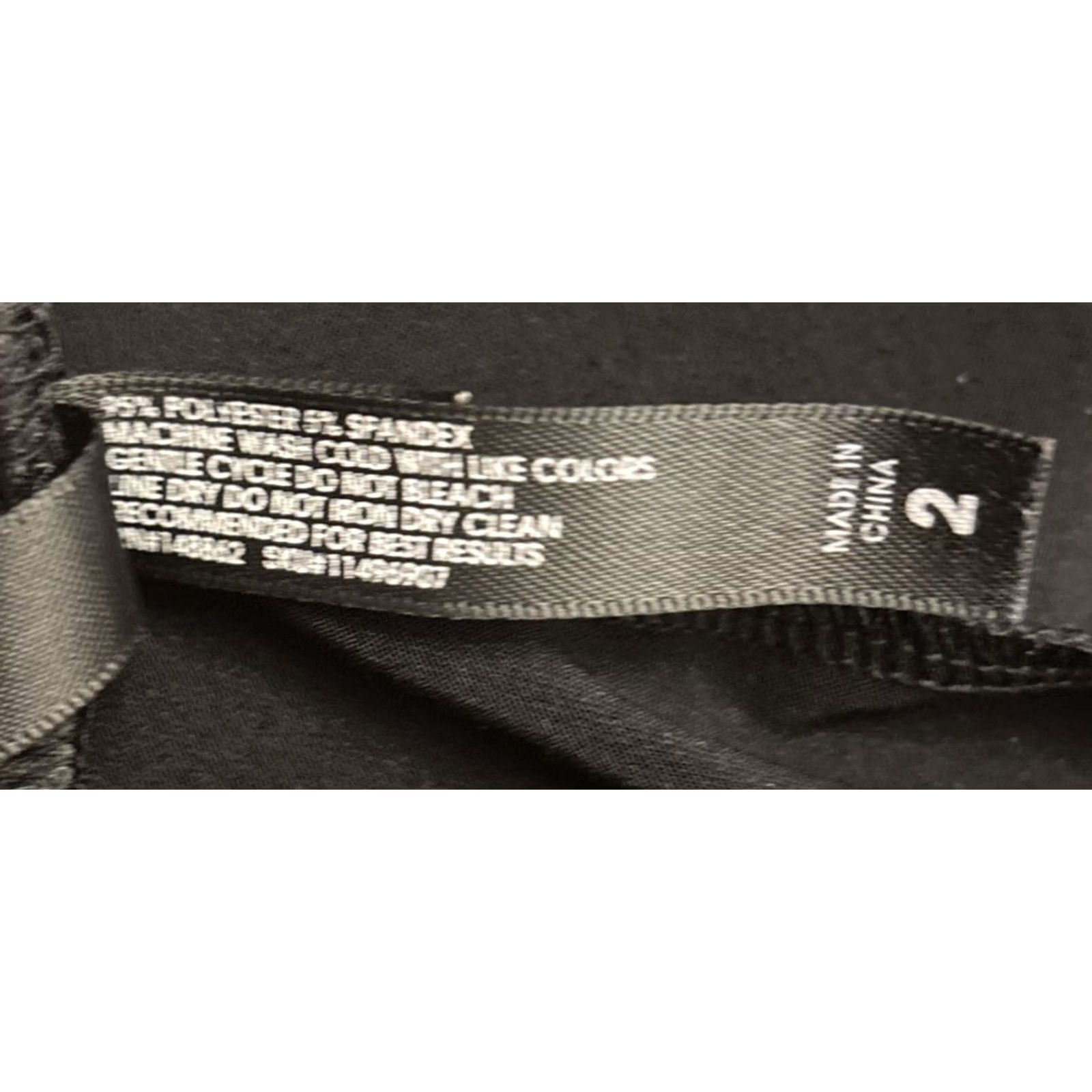 Torrid Torrid Pants Plus 2XL Black Elastic Waist Stretch Faux Leather Skinny Ankle 26in Inseam Size 40" / US 18 - 6 Thumbnail