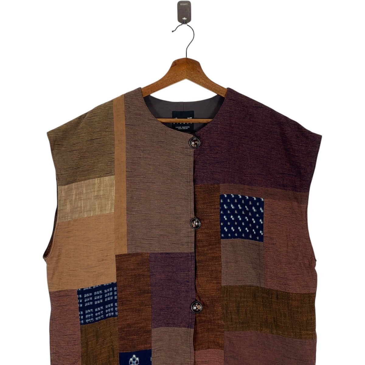 Japanese Brand × Vintage VINTAGE GIEMON KURUME TRADITIONAL PATCH WORK BEST JACKET Size US M / EU 48-50 / 2 - 4 Thumbnail