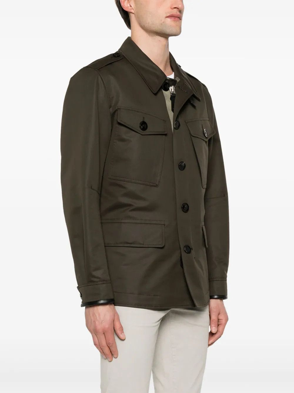 Tom Ford o1y0425 Jacket in Olive Green Size US XL / EU 56 / 4 - 3 Thumbnail