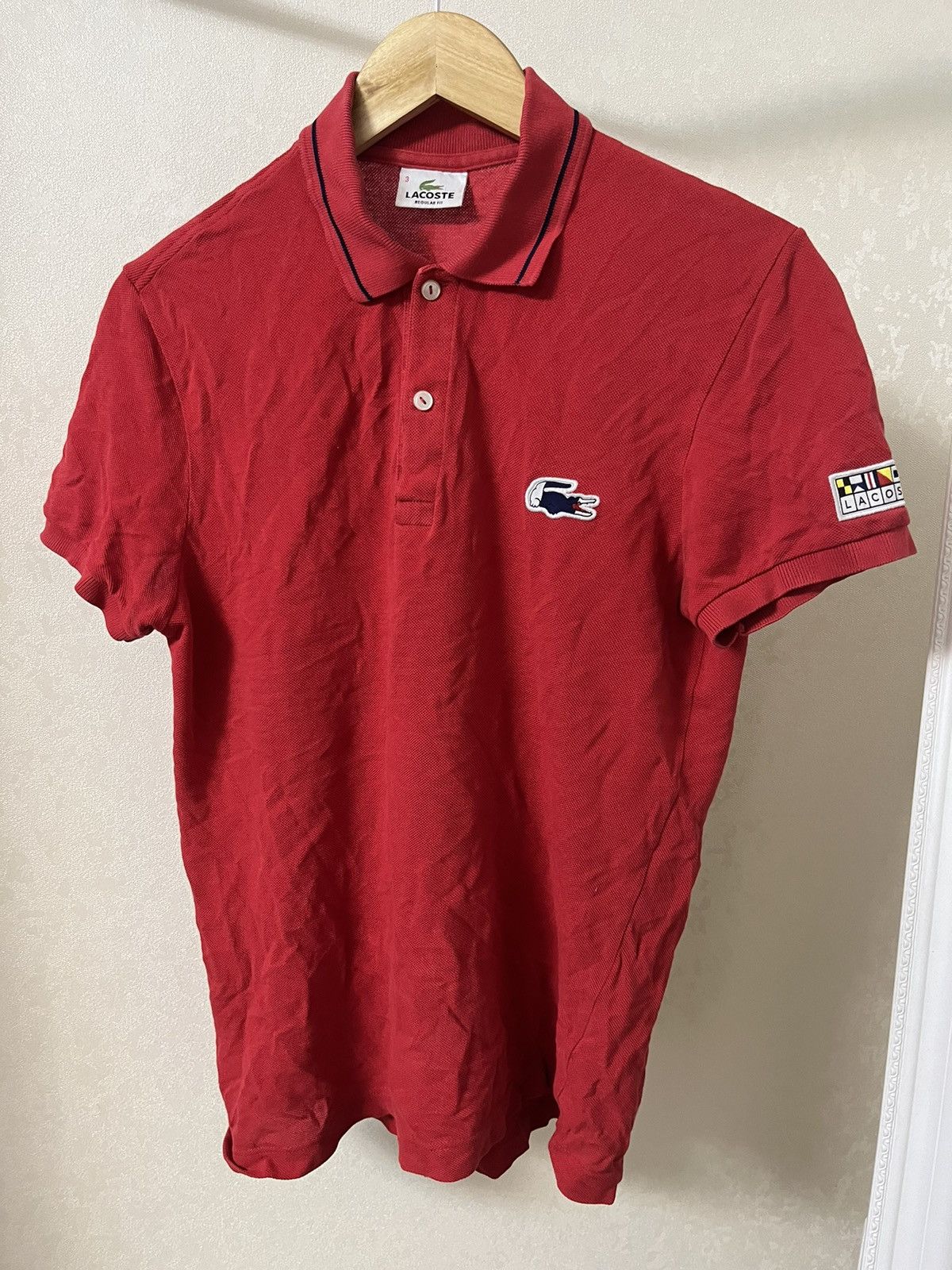 Lacoste × Vintage Lacoste Big Croco France Polo Size US S / EU 44-46 / 1 - 1 Thumbnail