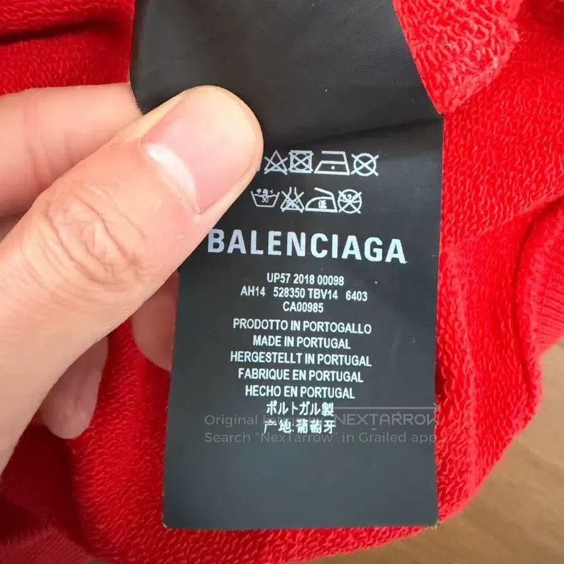 Balenciaga Balenciaga Red Cola Sweatshirt Size US S / EU 44-46 / 1 - 5 Thumbnail