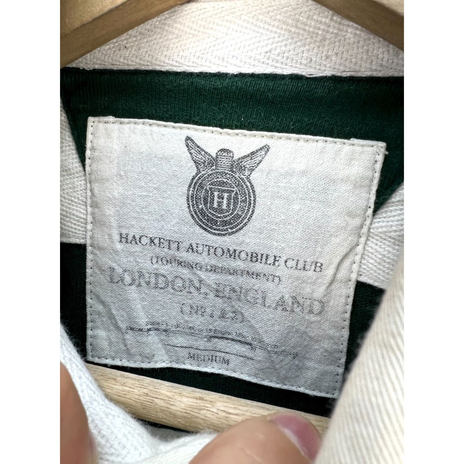 Hackett Hackett London Vintage Rugby Shirt Size M Green Long Sleeve Collared Buttoned Mens Vintage Rugby Shirt Size US M / EU 48-50 / 2 - 3 Thumbnail