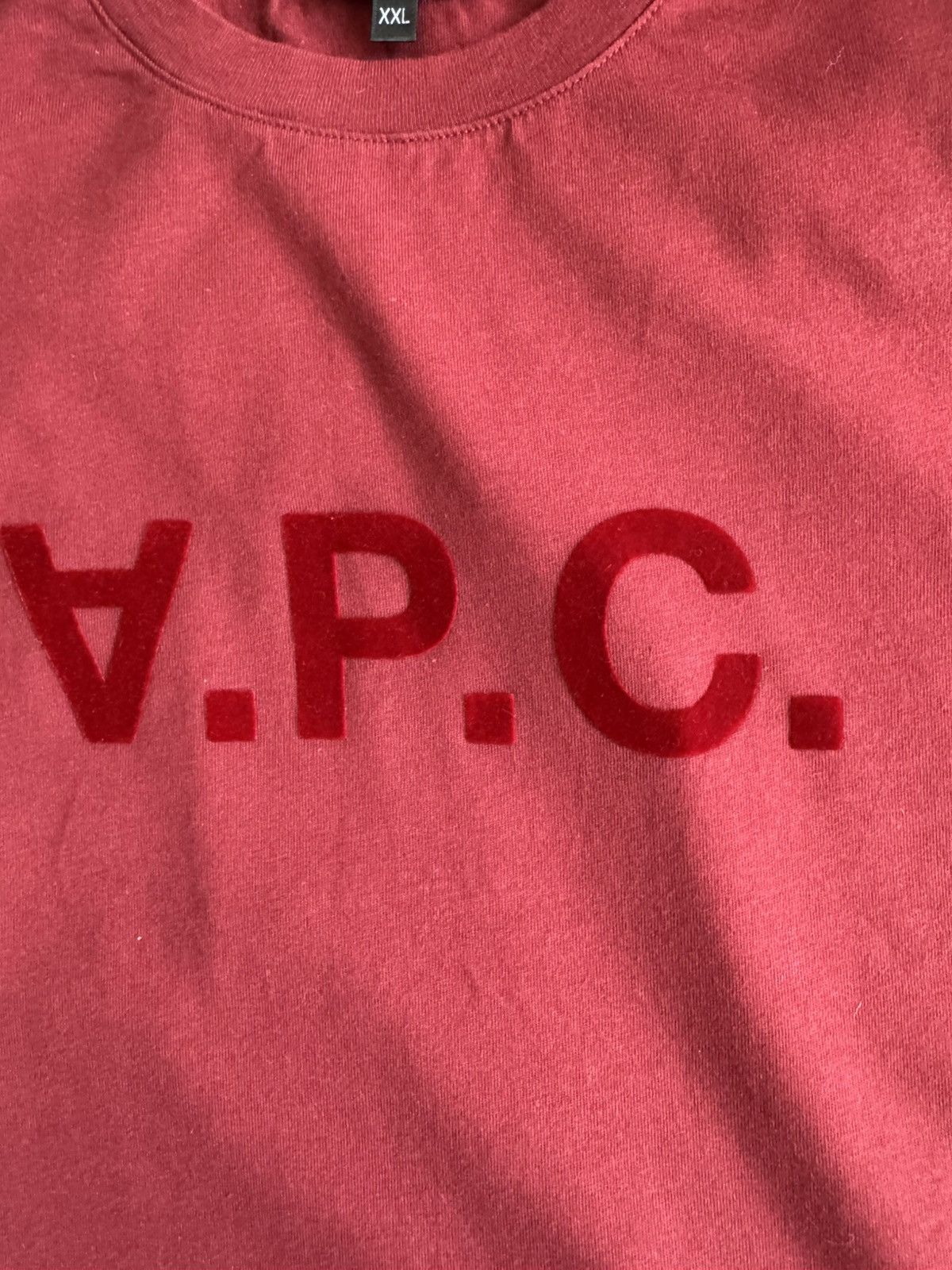 A.P.C. Standard Grand VPC TEE A.P.C. BURGUNDY CLASSIC APC Size US XXL / EU 58 / 5 - 2 Thumbnail