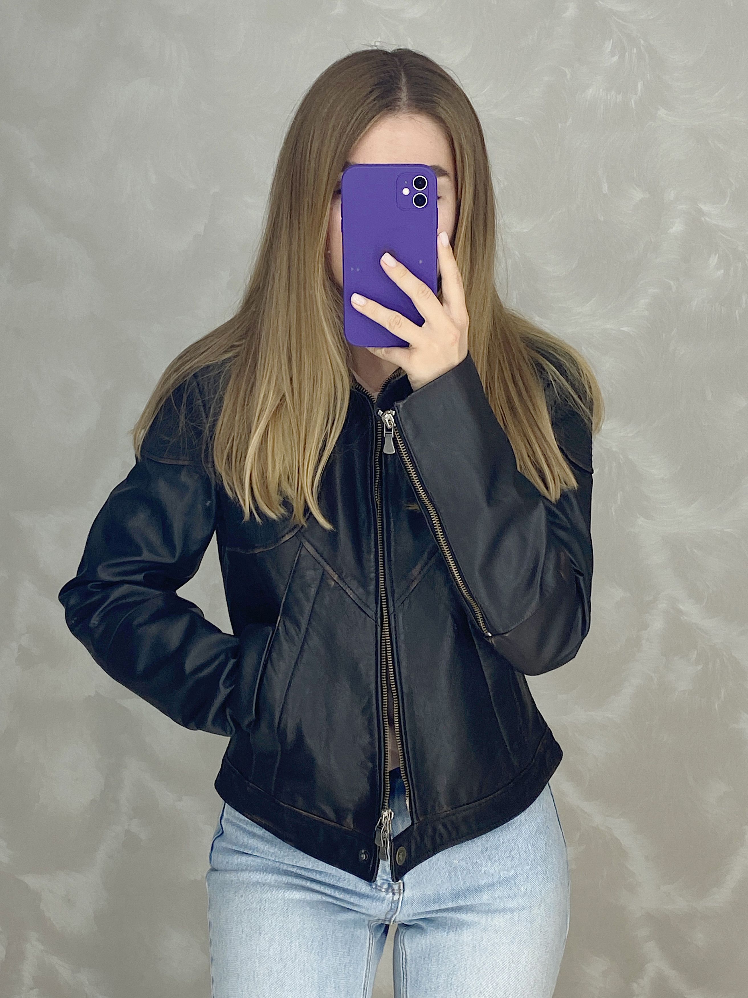 Versace × Versace Jeans Couture × Vintage Versace Jeans Couture Leather Jacket Distressed Design Size M / US 6-8 / IT 42-44 - 5 Thumbnail