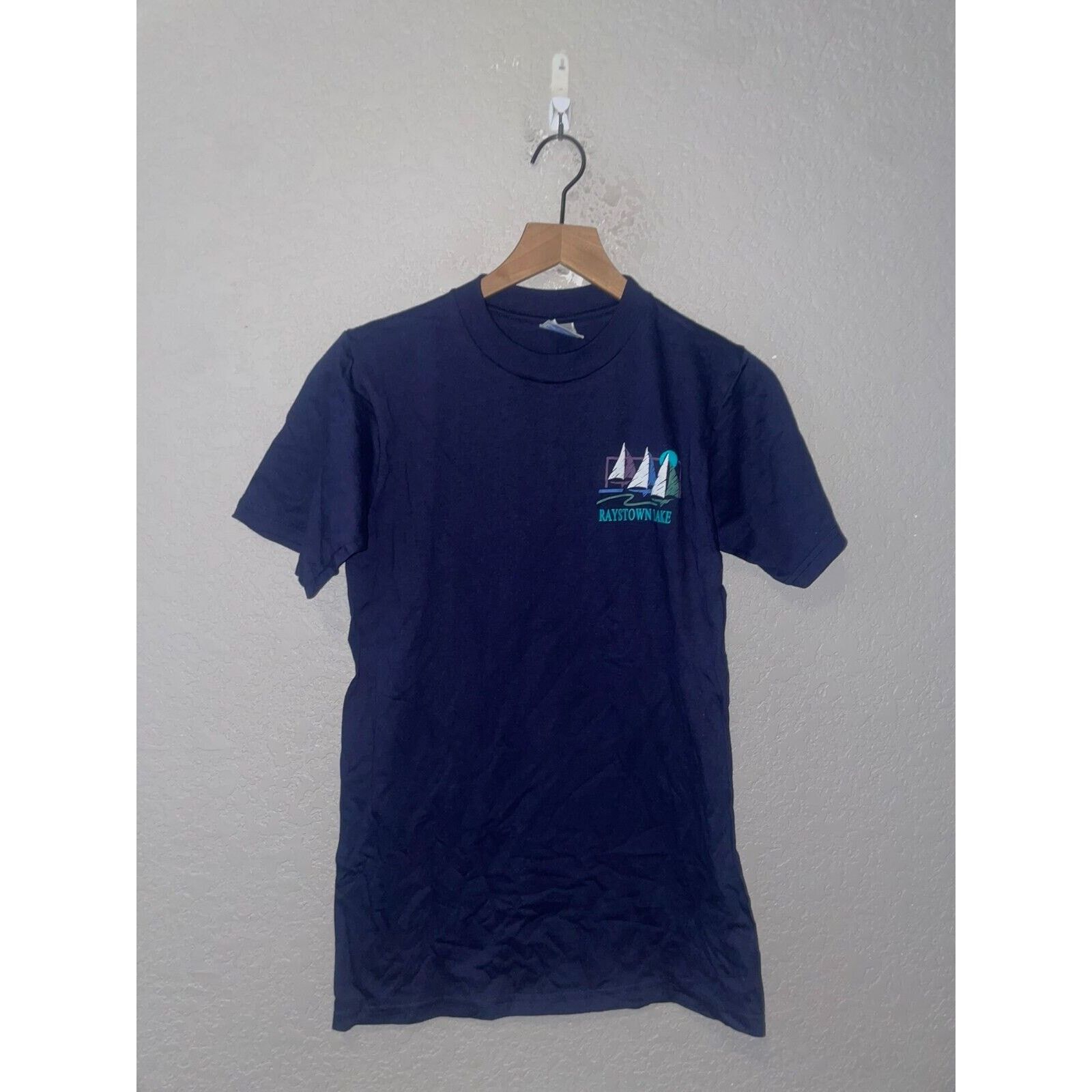 Jerzees Vintage Raystown Lake Shirt Sailboats Boat Blue Tee 90s S Size US S / EU 44-46 / 1 - 1 Thumbnail