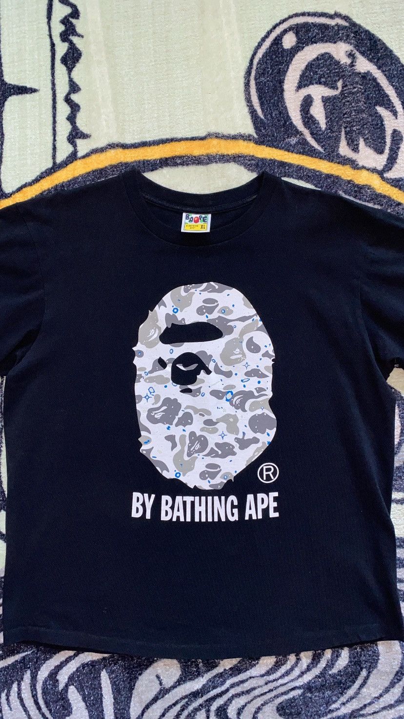 image of Bape Space Camo By Bathing Ape Tee in Black, Men's (Size XL)