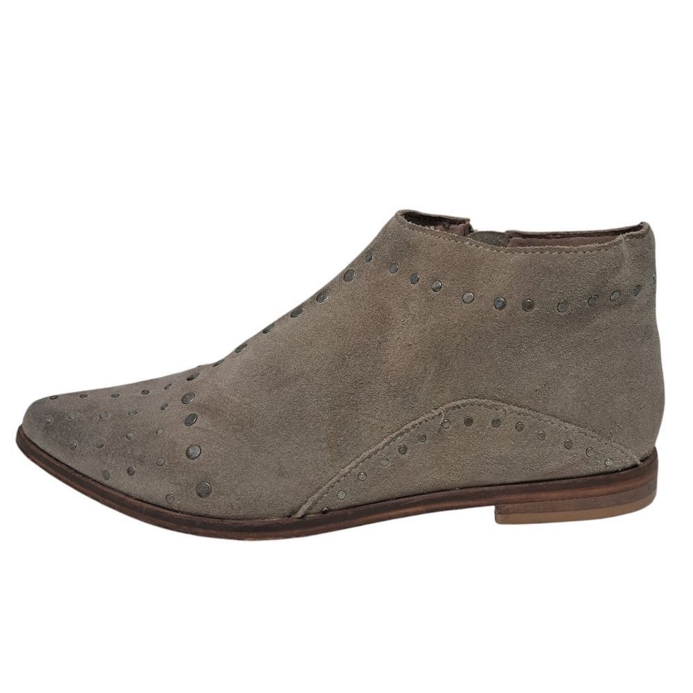 Free People Free People Aquarian Studded Leather Distressing Suede Ankle Boots Taupe Size 6 Size US 6 / IT 36 - 5 Thumbnail
