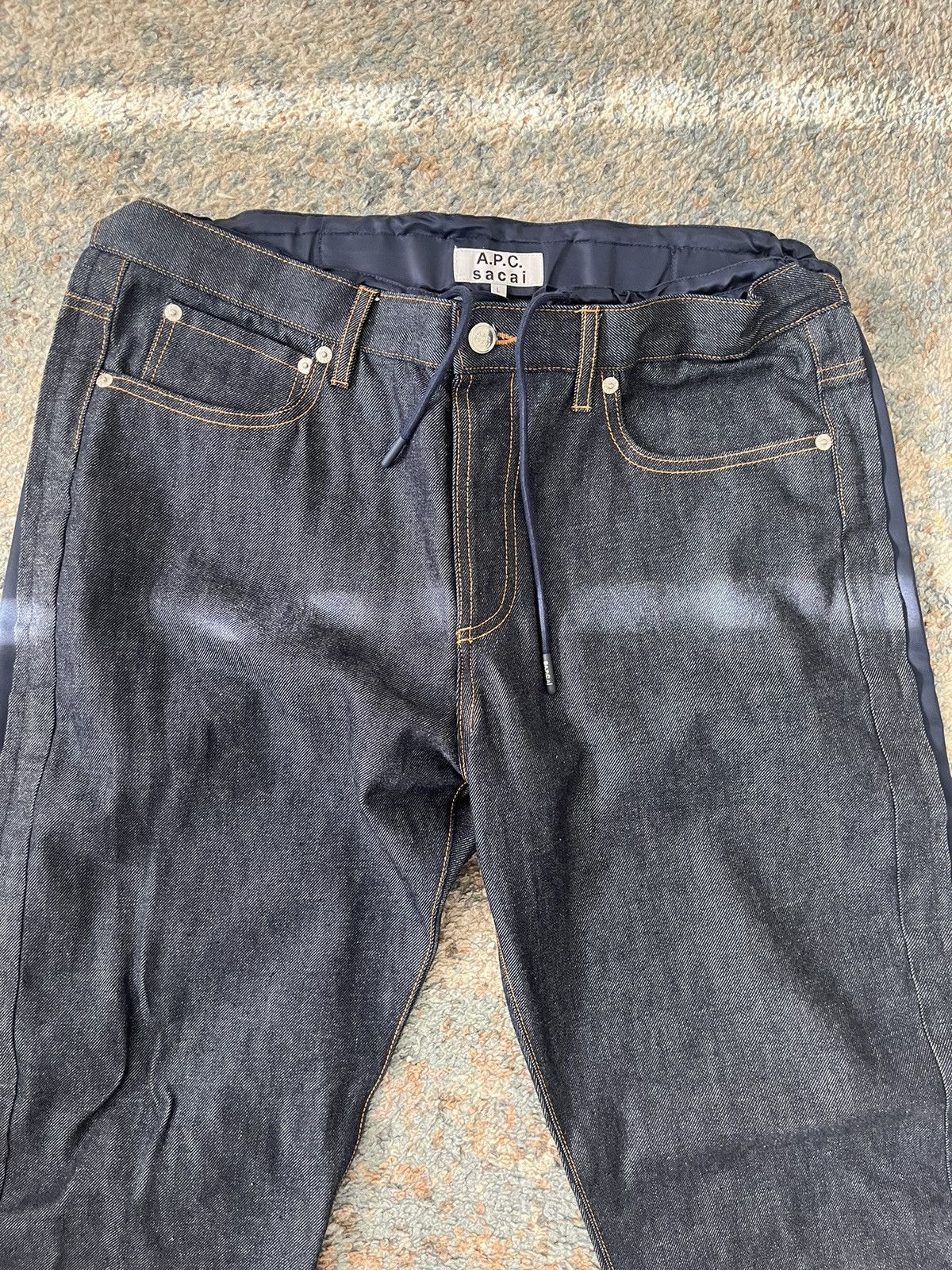 A.P.C. × Sacai Sacai x A.P.C haru trouser hybrid denim jeans L 