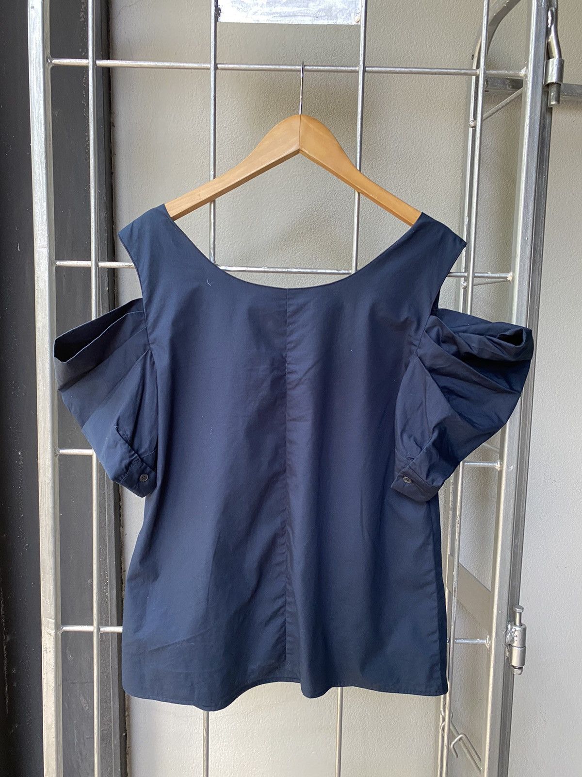 Miu Miu Miu miu navy blouse Size ONE SIZE - 10 Thumbnail