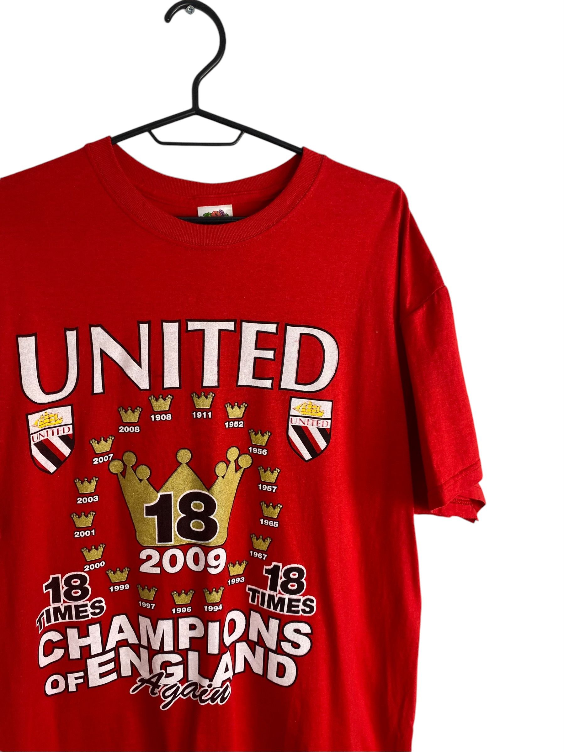 Vintage Manchester United 2009 vintage doublesided tee Size US XL / EU 56 / 4 - 3 Thumbnail