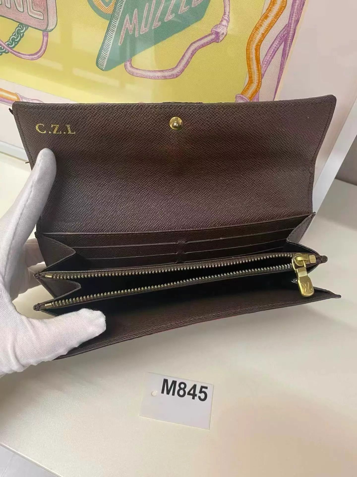 Louis Vuitton Louis Vuitton Damier Wallet M845 Good Size ONE SIZE - 6 Thumbnail