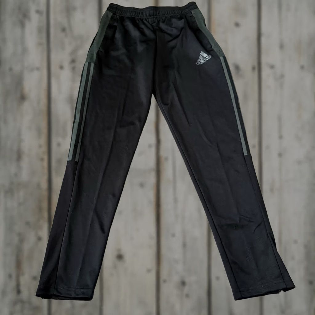 Adidas Adidas AEROREADY Track Pants Mens Small Black 3-Stripe Ankle-Zip Athletic GN5490 Size US 29 - 1 Thumbnail