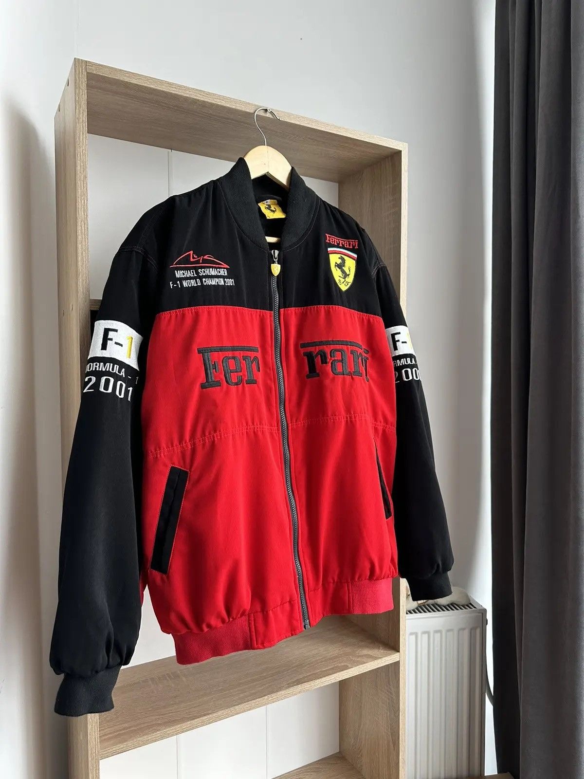 Ferrari × Formula 1 Vintage Ferrari Racing Red Formula Uno Jacket Size US M / EU 48-50 / 2 - 18 Thumbnail