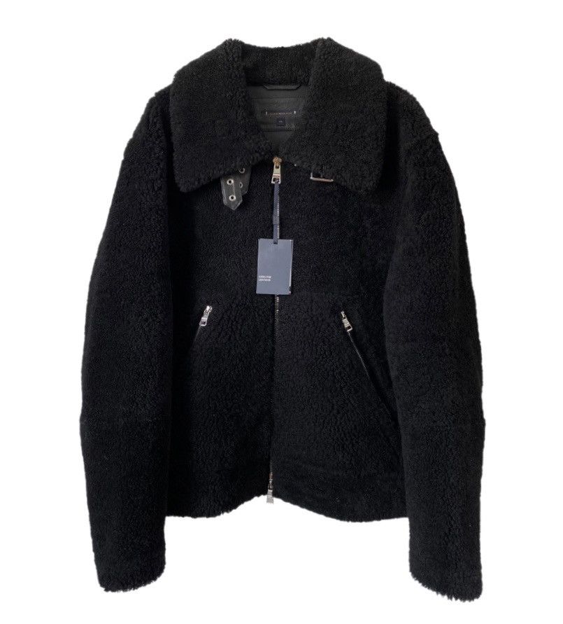 Tommy Hilfiger Tommy Hilfiger Shearling Leather Black Jacket, Size: XXL Size US XXL / EU 58 / 5 - 1 Thumbnail
